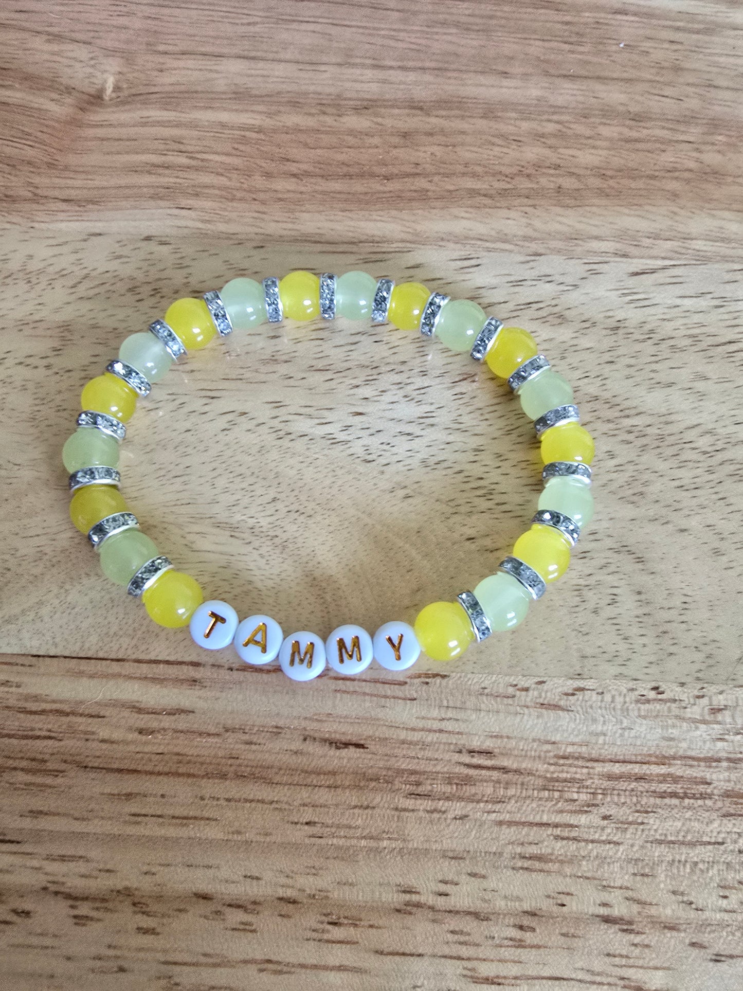 Handmade personalised bracelets