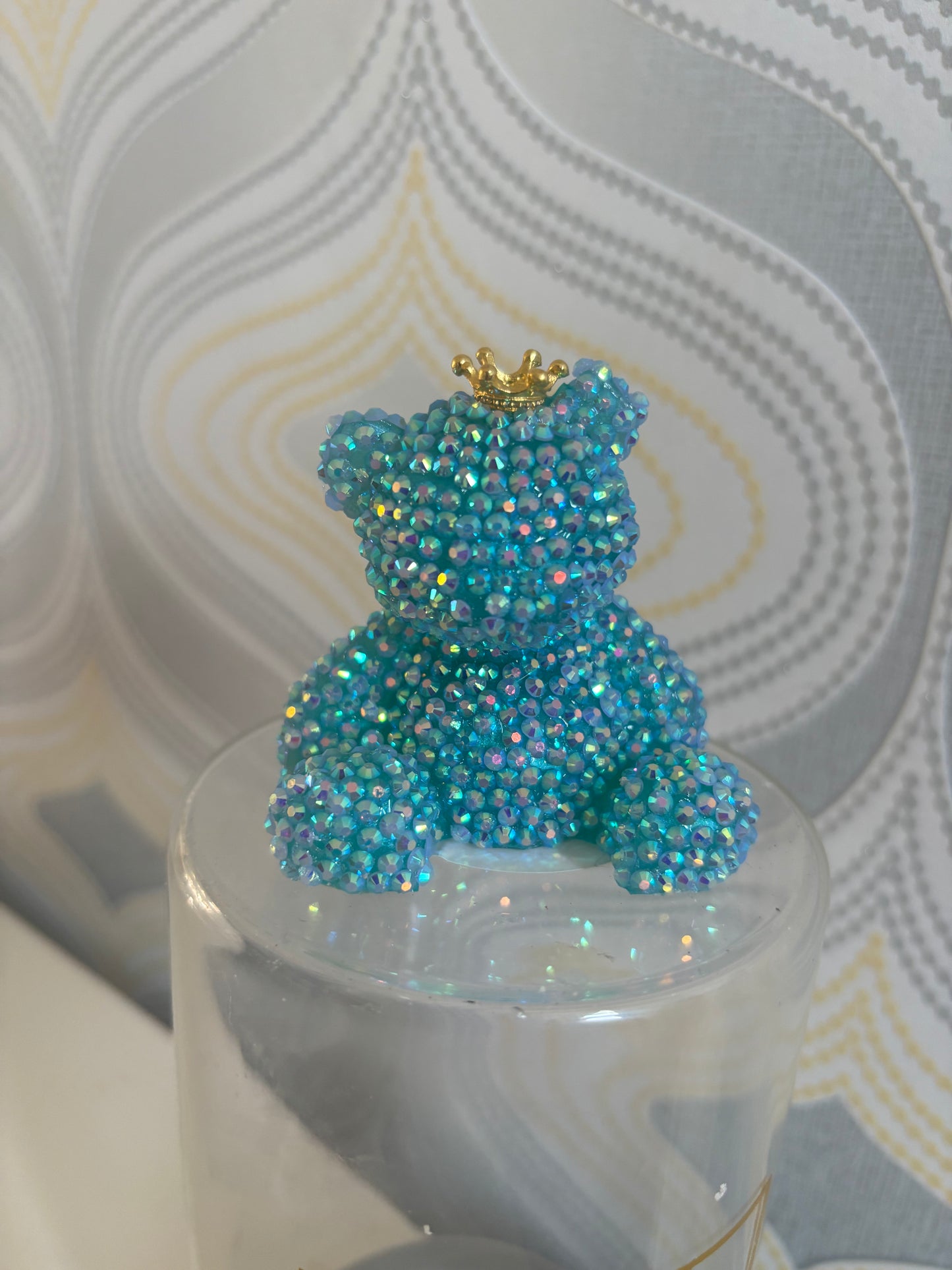 Handmade bling rinestone bear