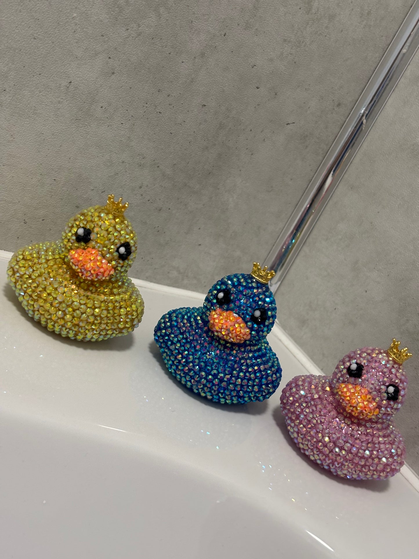 Handmade bling rinestone ducks