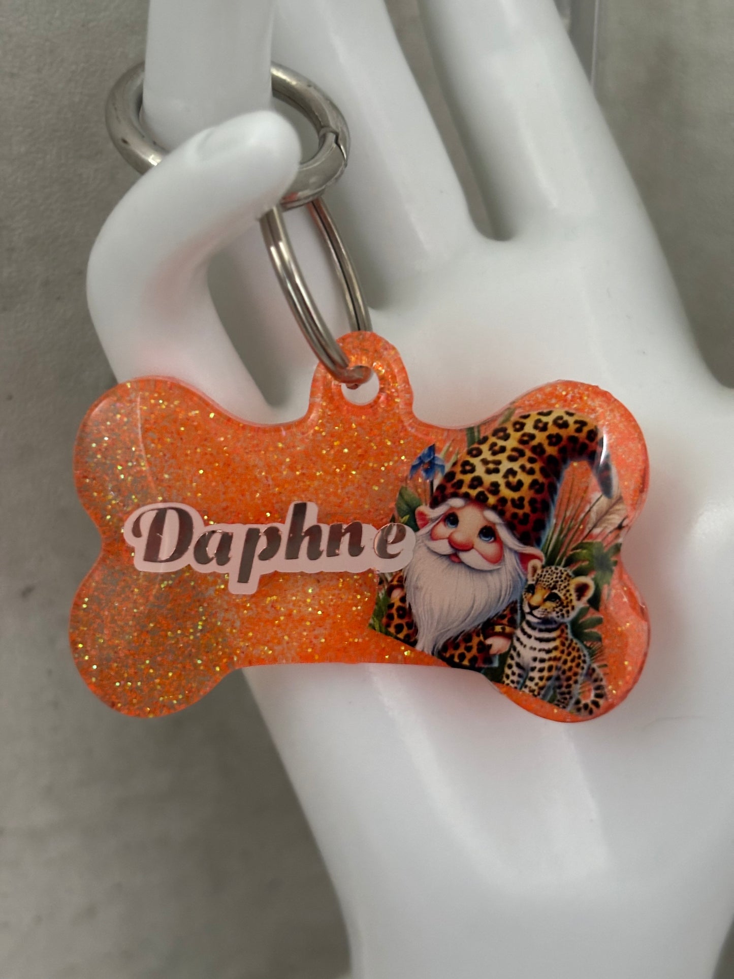 Handmade resin dog tags large