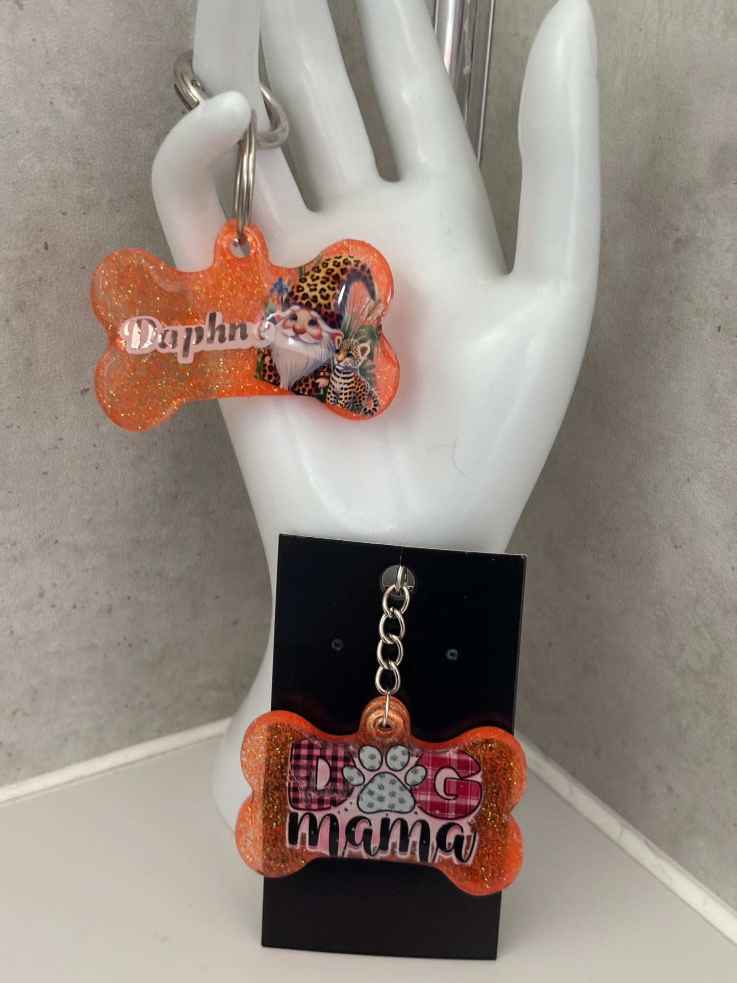 Handmade resin dog tags large