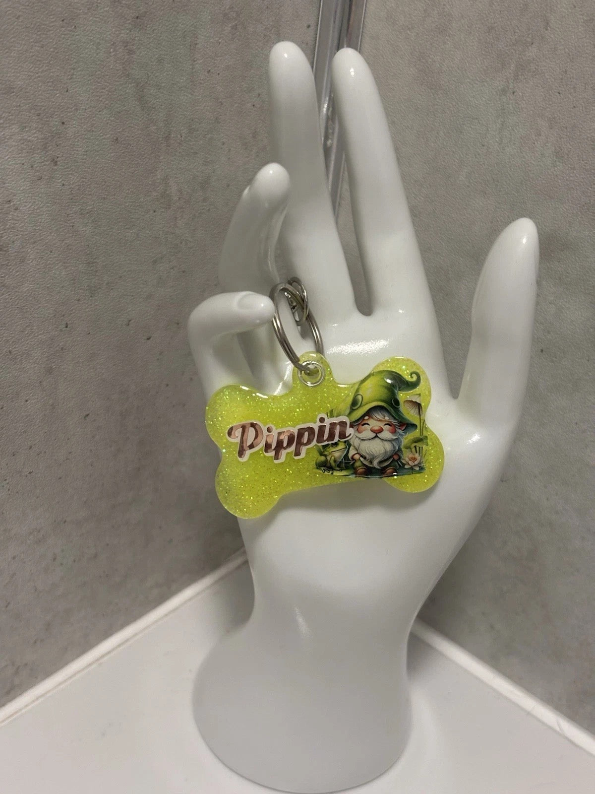 Handmade resin dog tags large