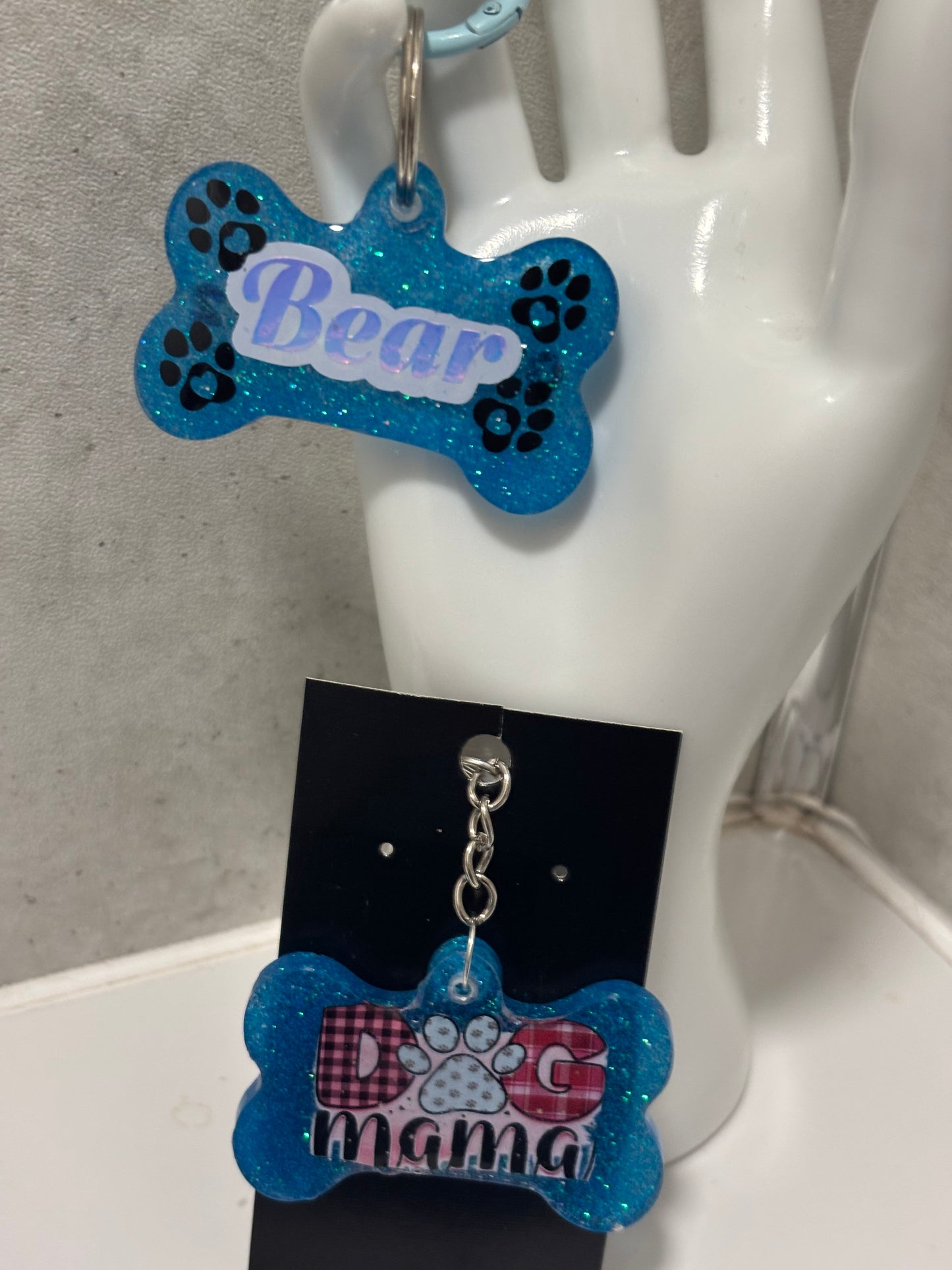 Handmade resin dog tags large
