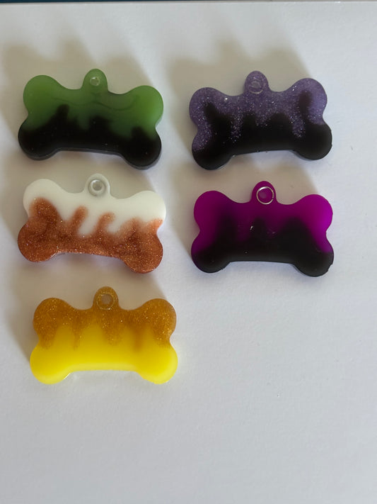 Handmade medium resin dog tags