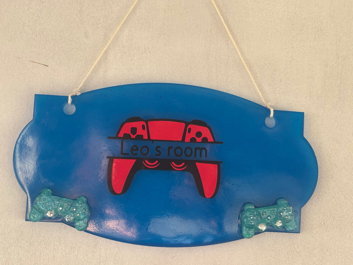 Handmade resin door or wall sign