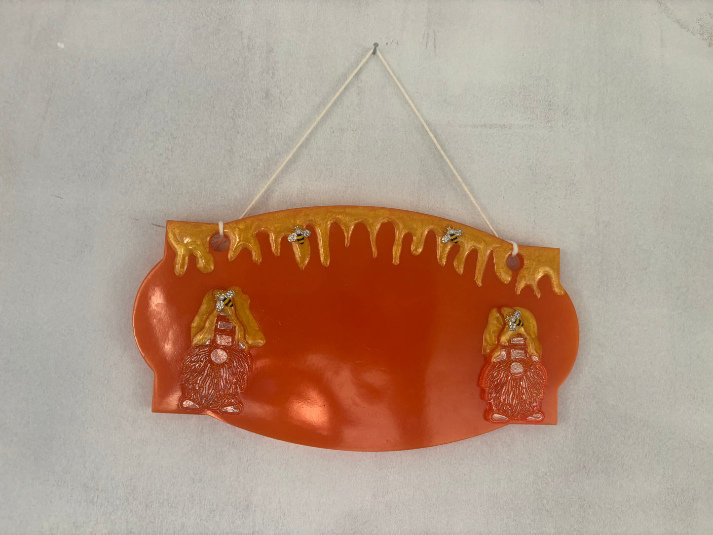 Handmade resin door or wall sign