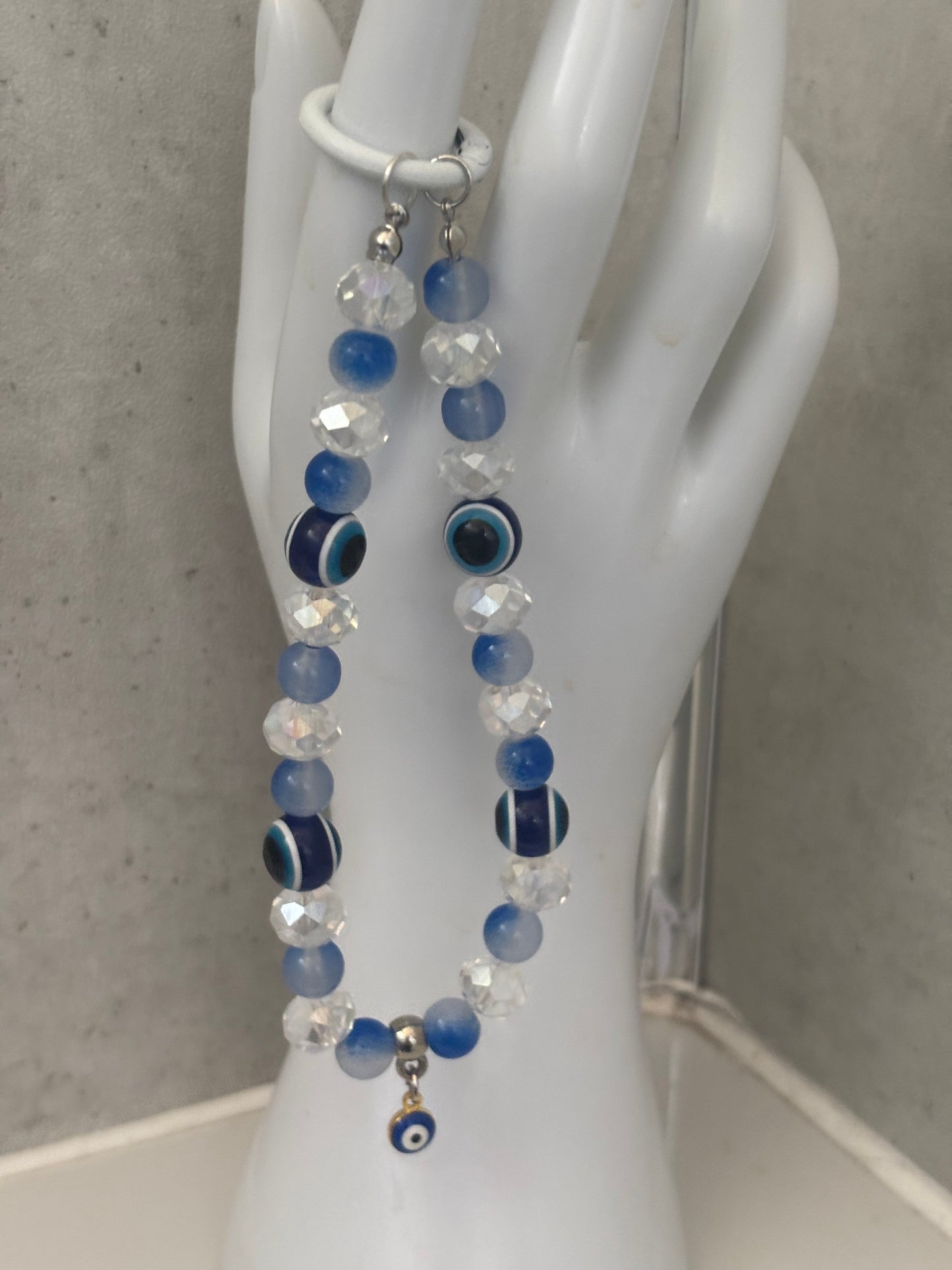 Handmade evil eye bag charms