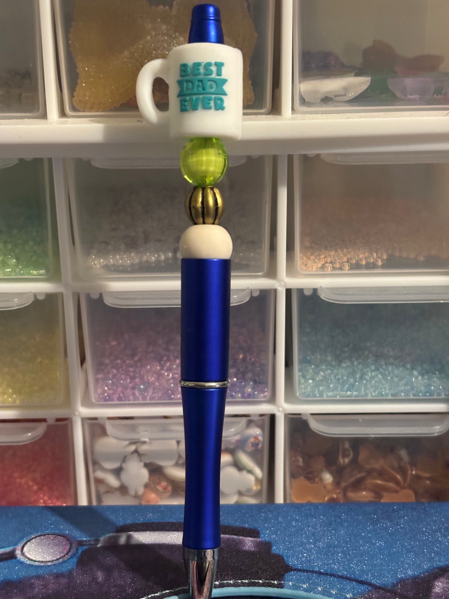 Handmade bead fathers day pens