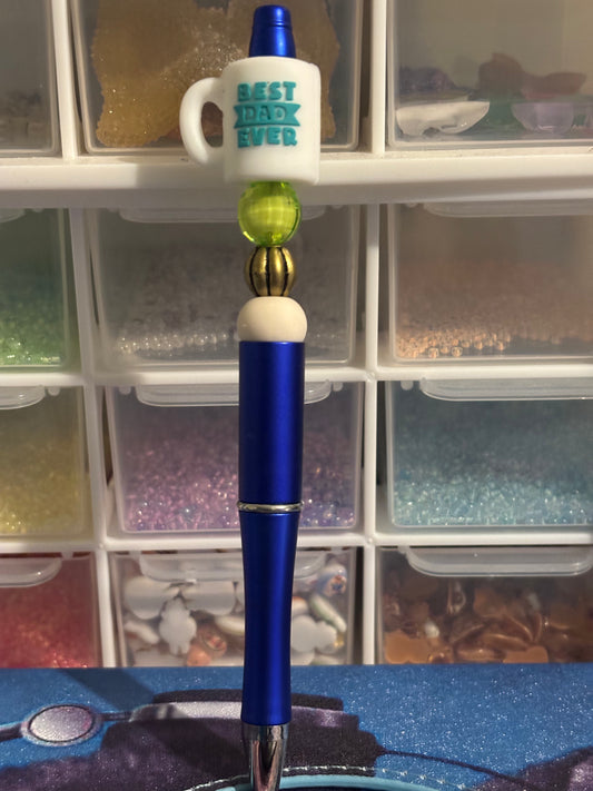 Handmade bead fathers day pens