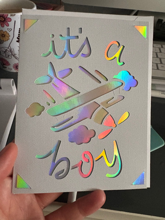 Handmade it’s a boy card