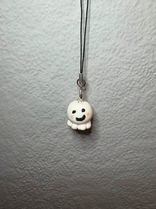 Handmade polymer clay octopus phone charm