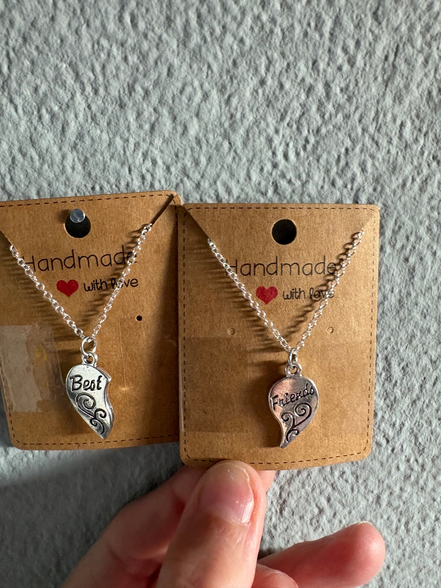 Handmade best friend necklaces