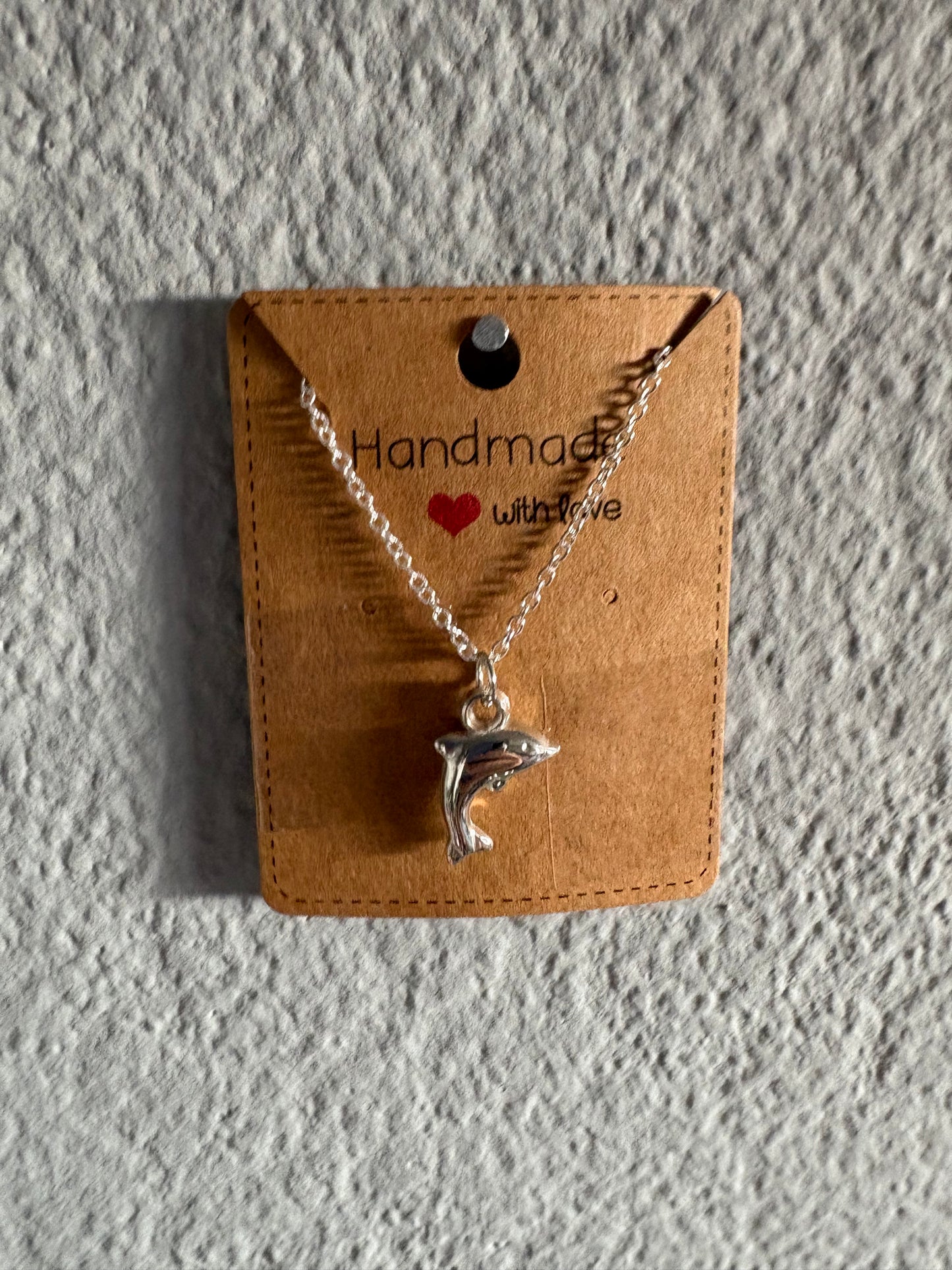 Handmade dolphin necklace