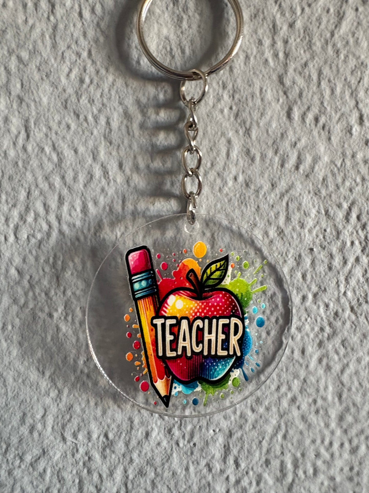 Handmade teacher Keyring 11