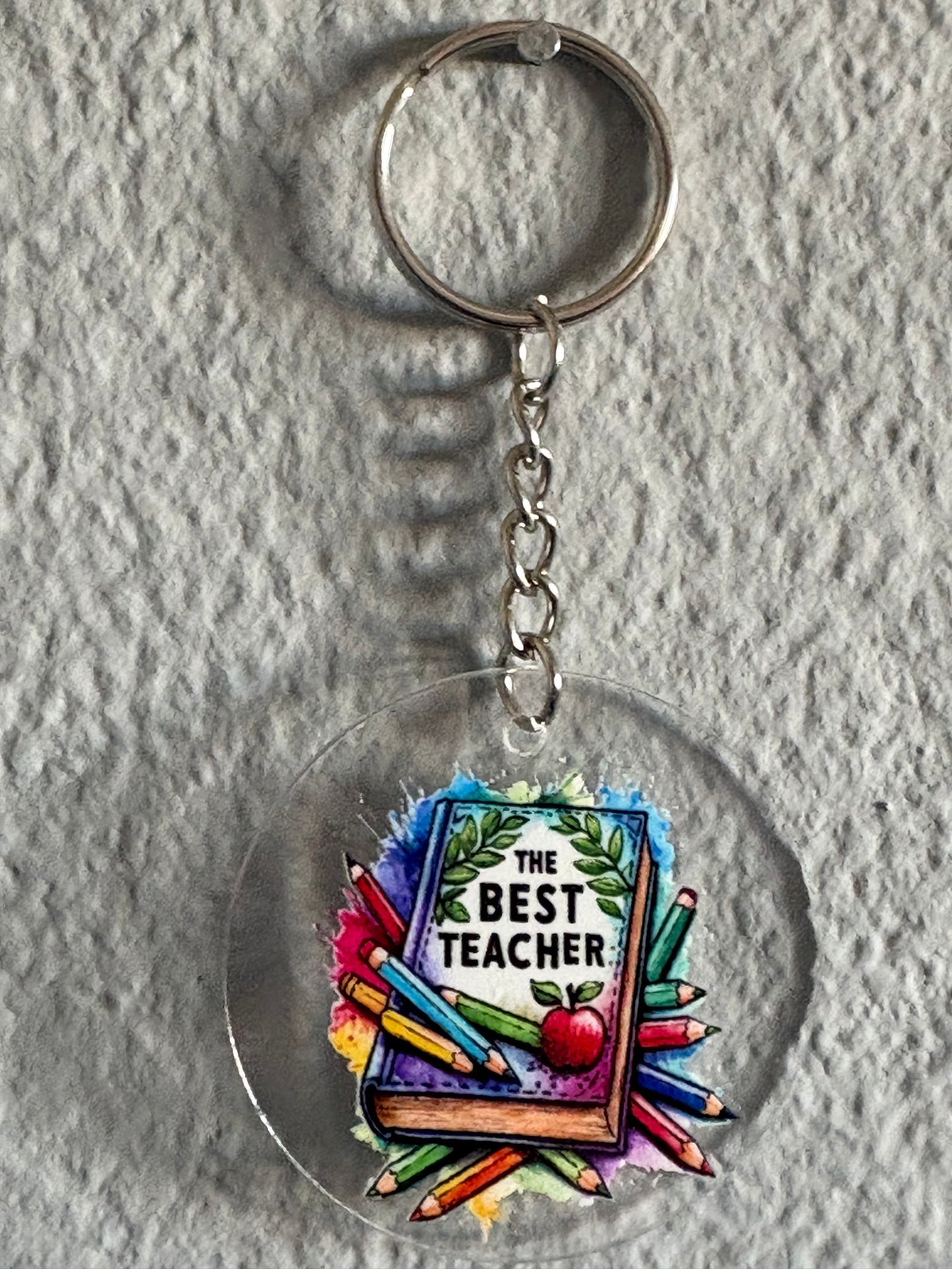 Handmade teacher Keyring 6