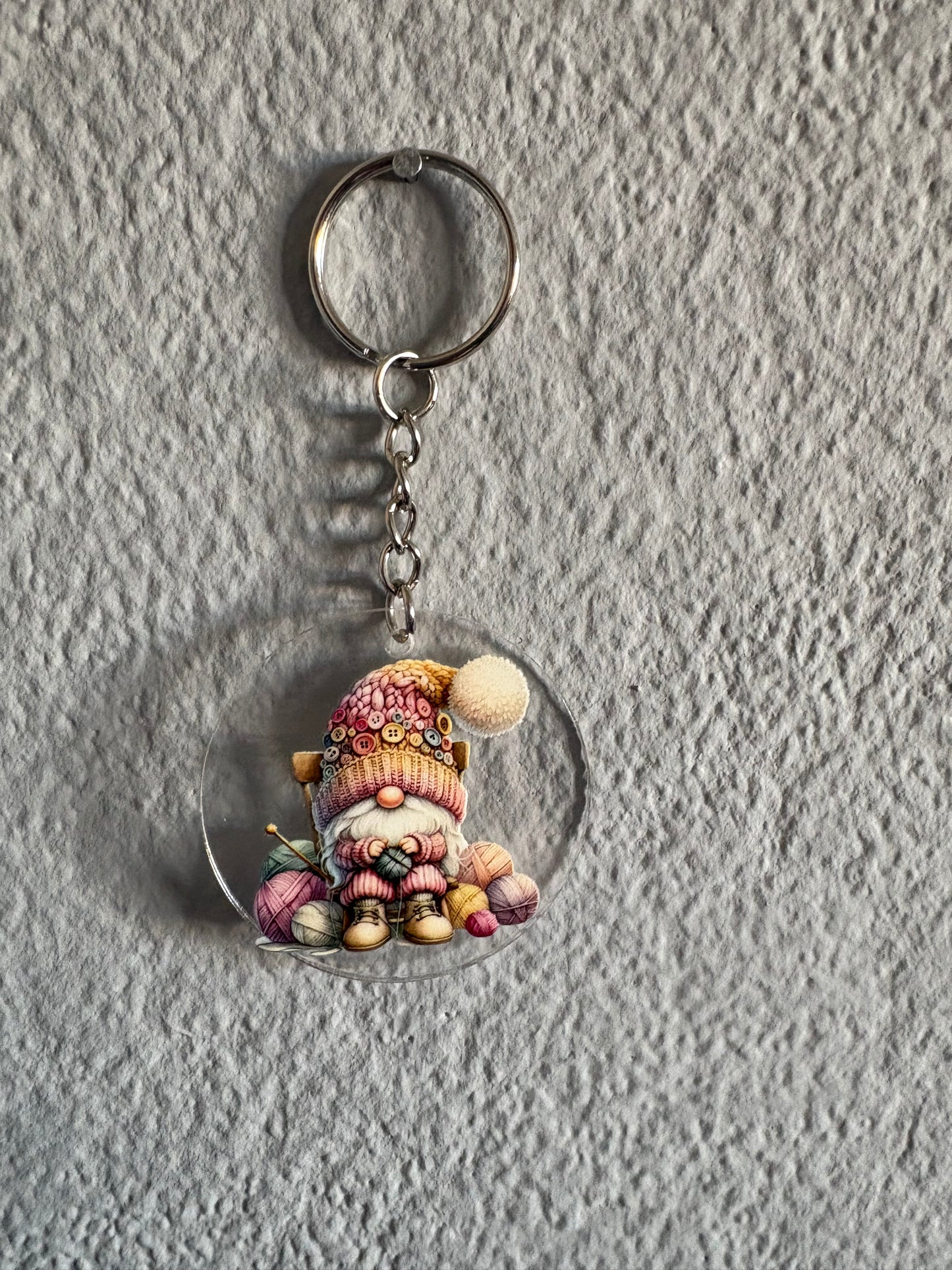 Handmade gnome  keyrings 5