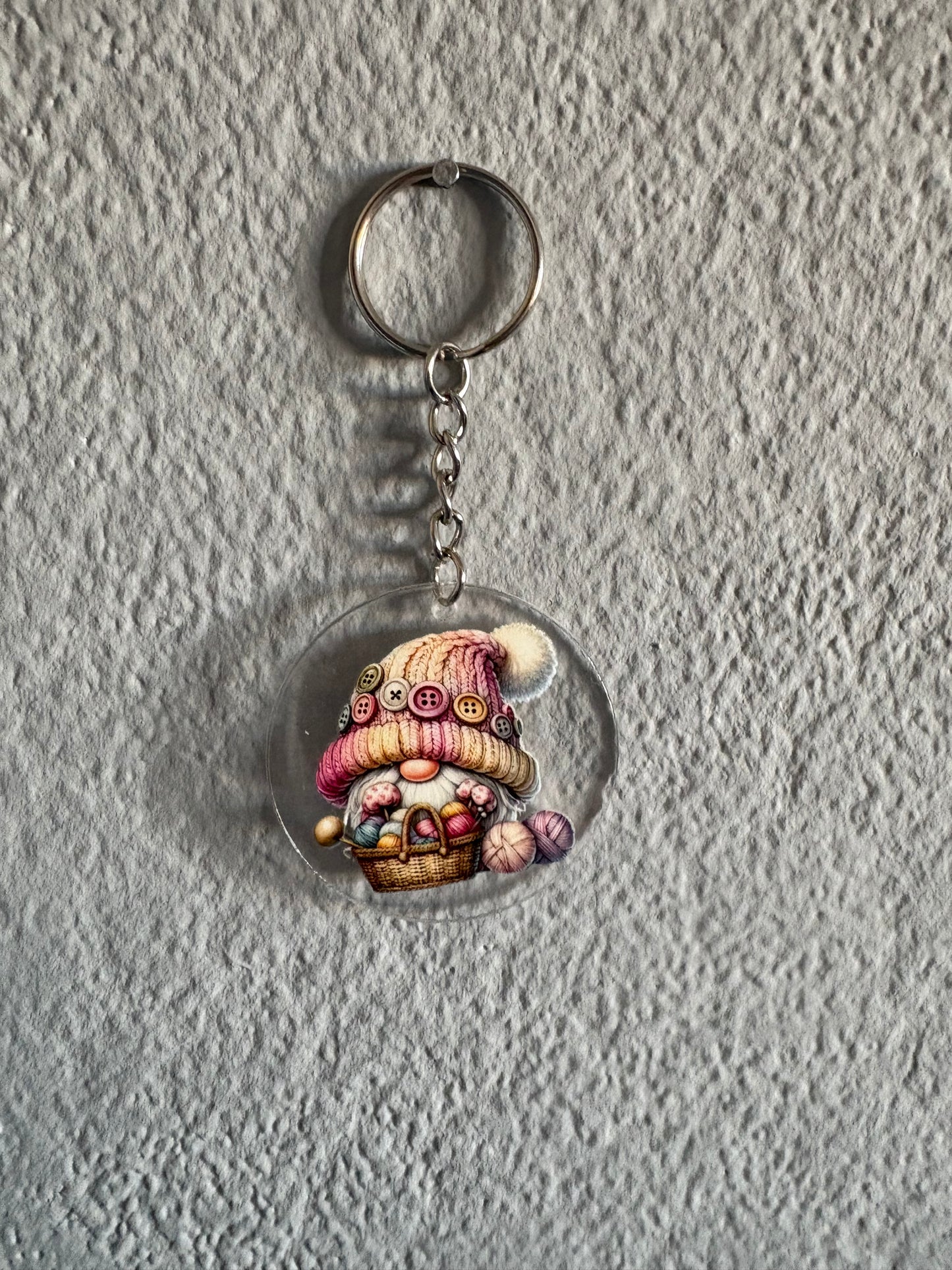Handmade gnome  keyrings 4