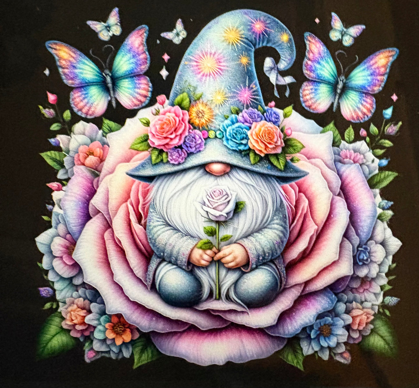 Handmade gnome fridge magnet