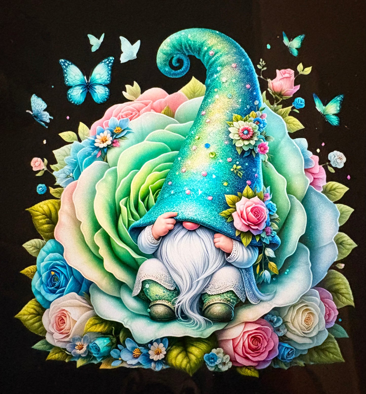 Handmade gnome fridge magnet