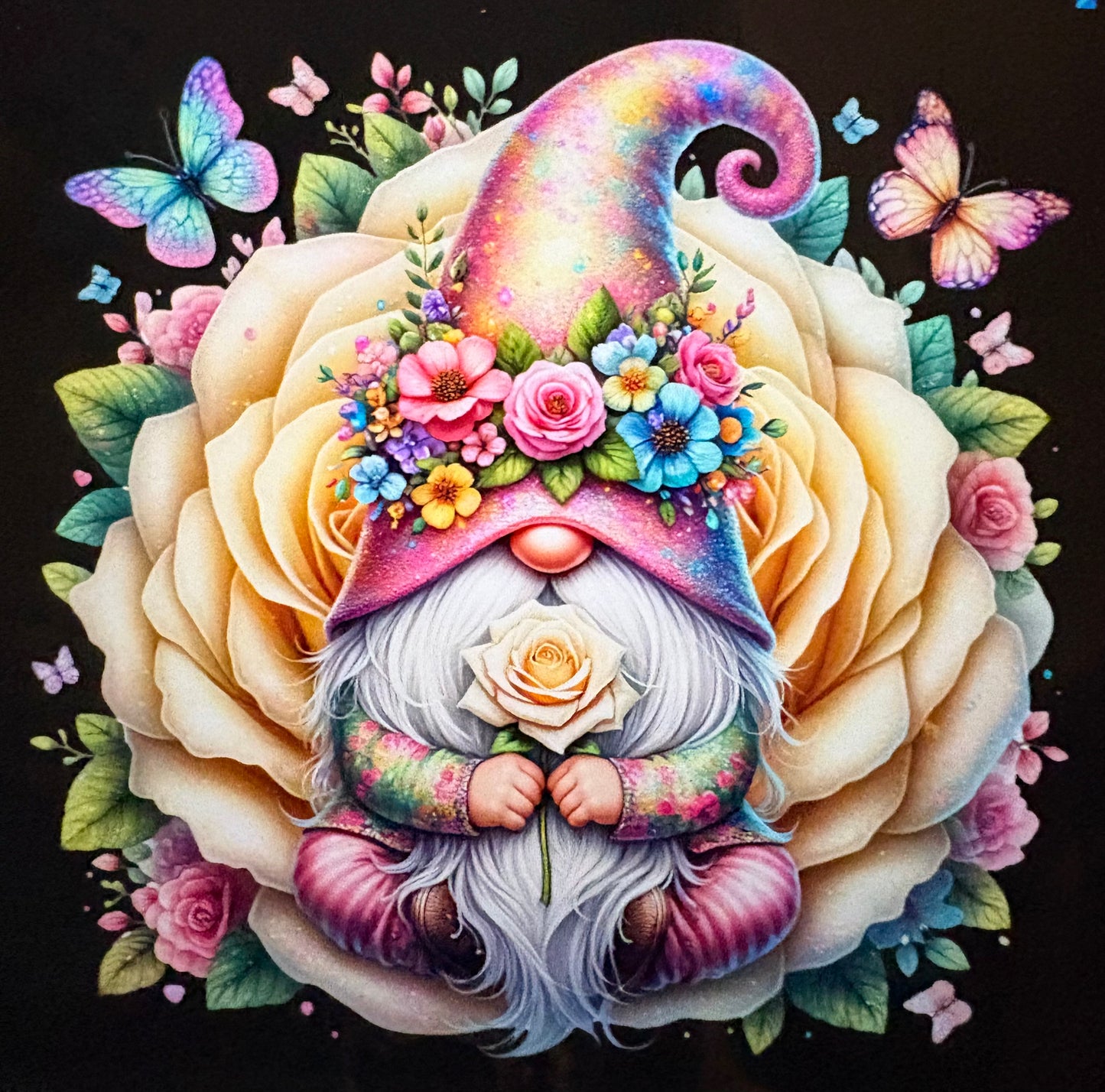 Handmade gnome badge pin 1