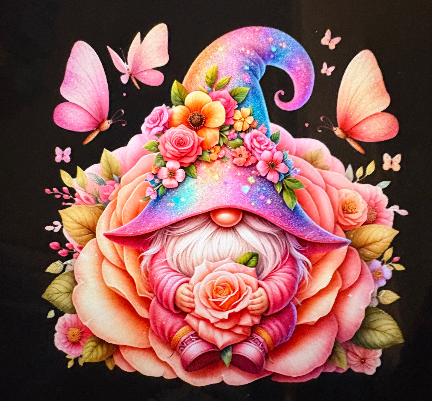 Handmade gnome badge pin 1