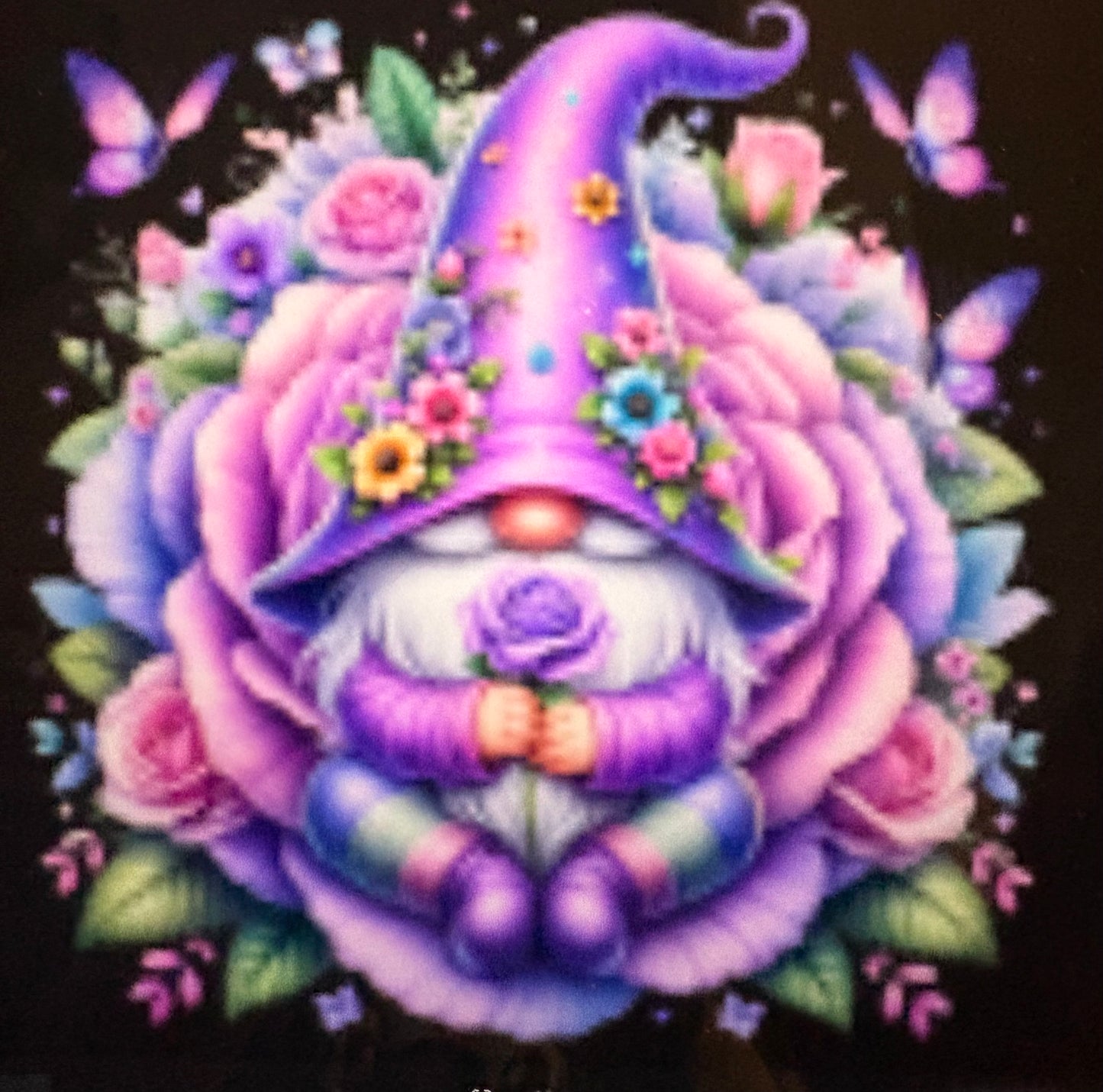 Handmade gnome badge pin 1