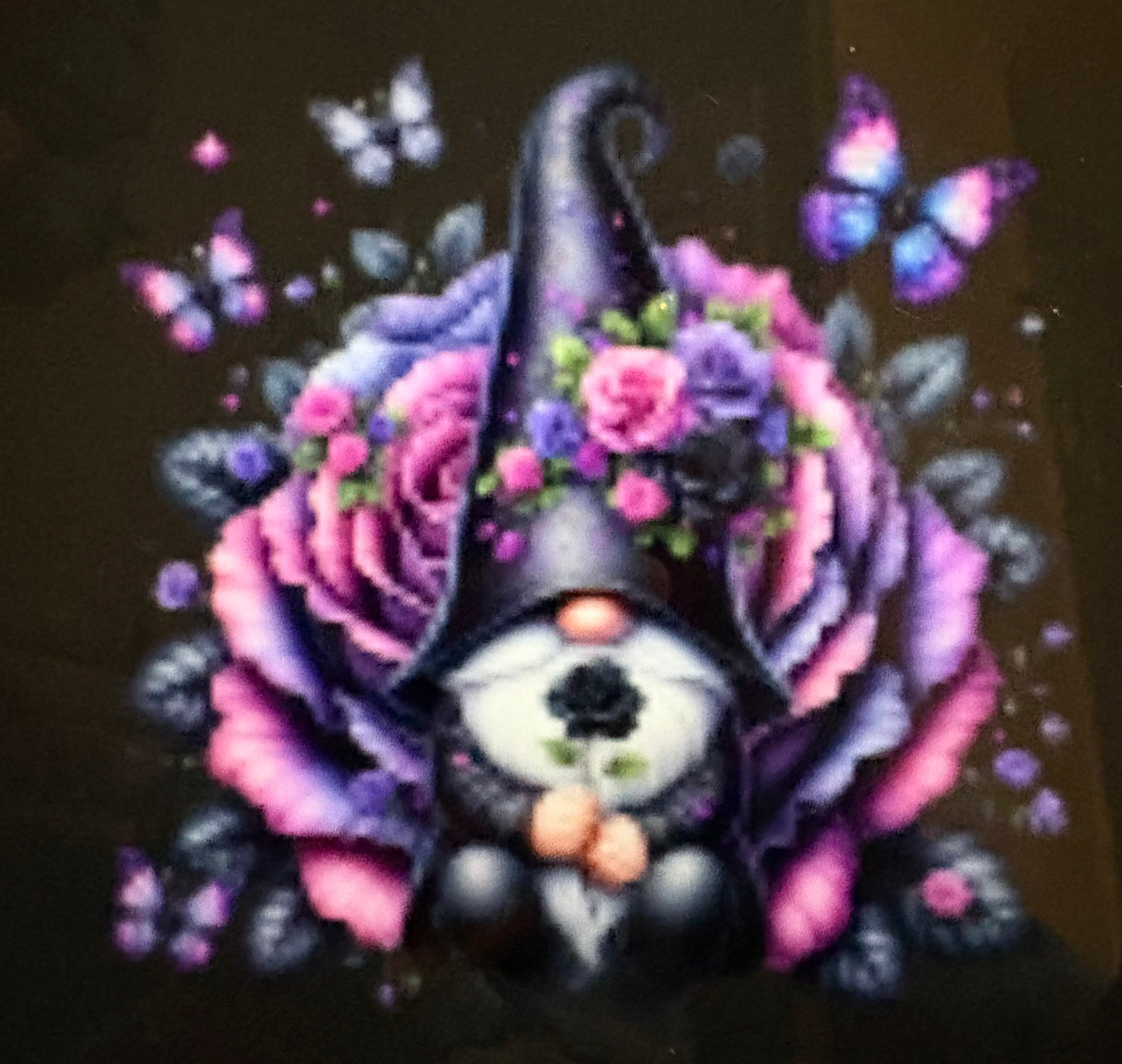 Handmade gnome badge pin 1