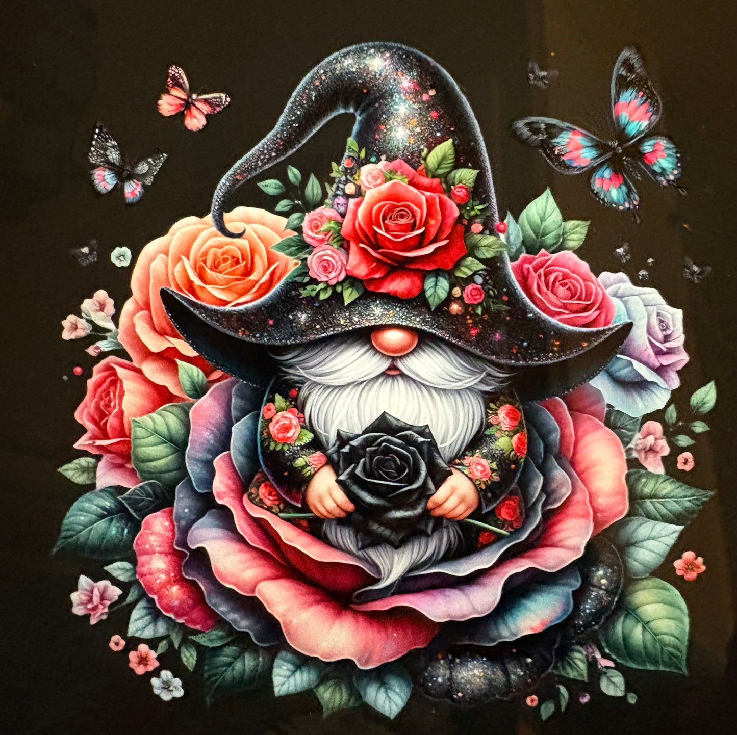 Handmade gnome badge pin 1