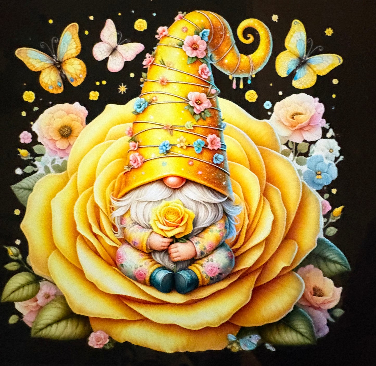 Handmade gnome fridge magnet