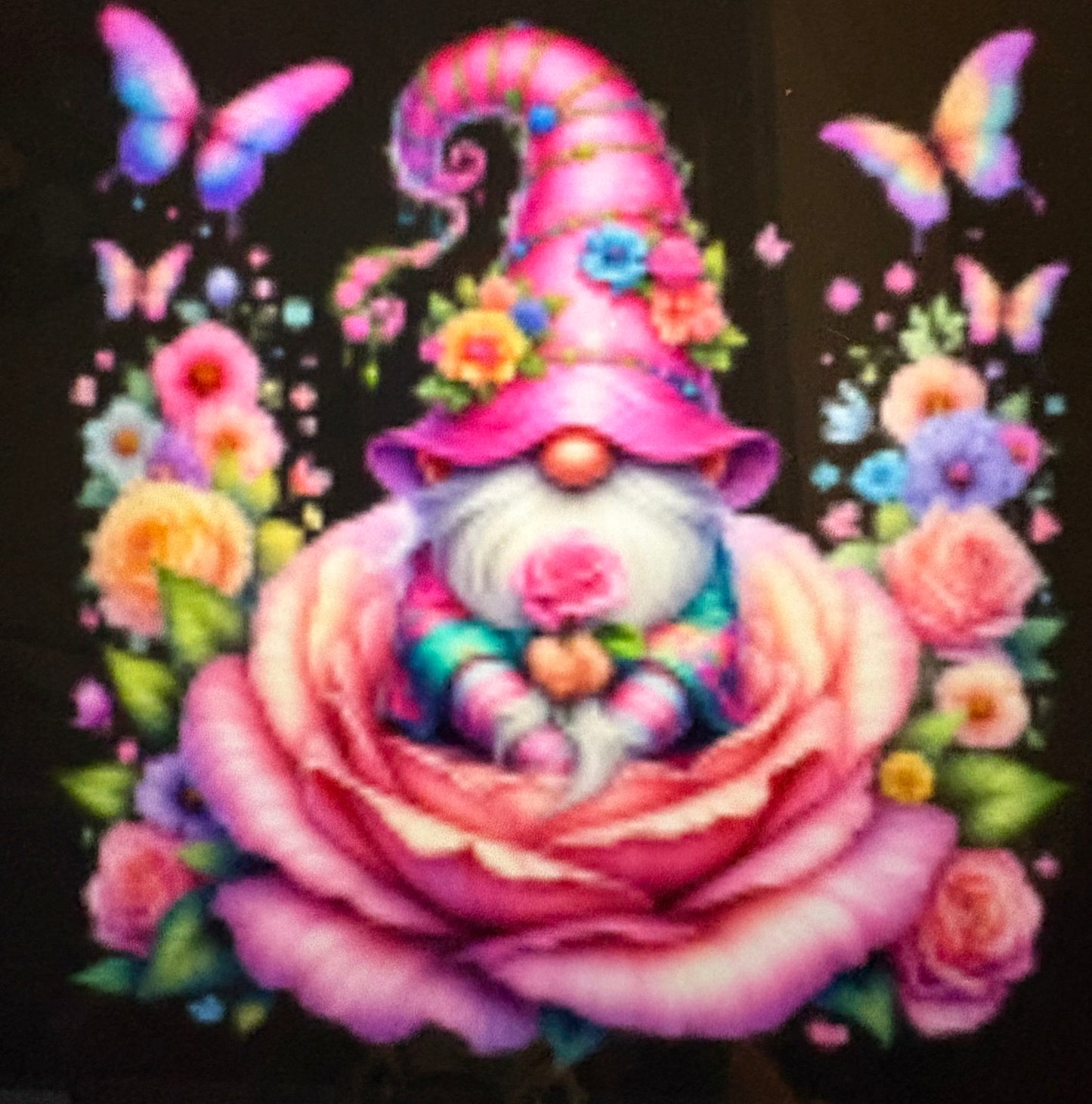 Handmade gnome fridge magnet