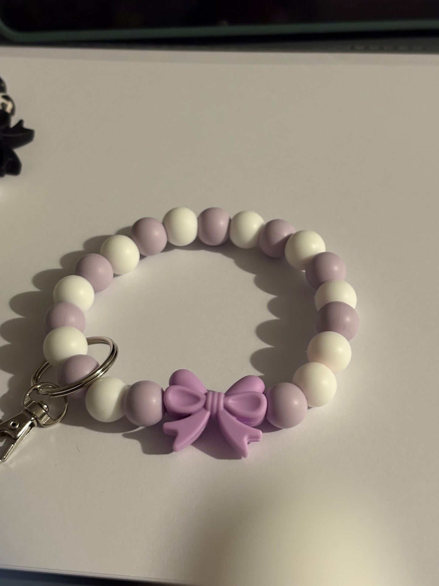 Handmade silicone bead wristlet