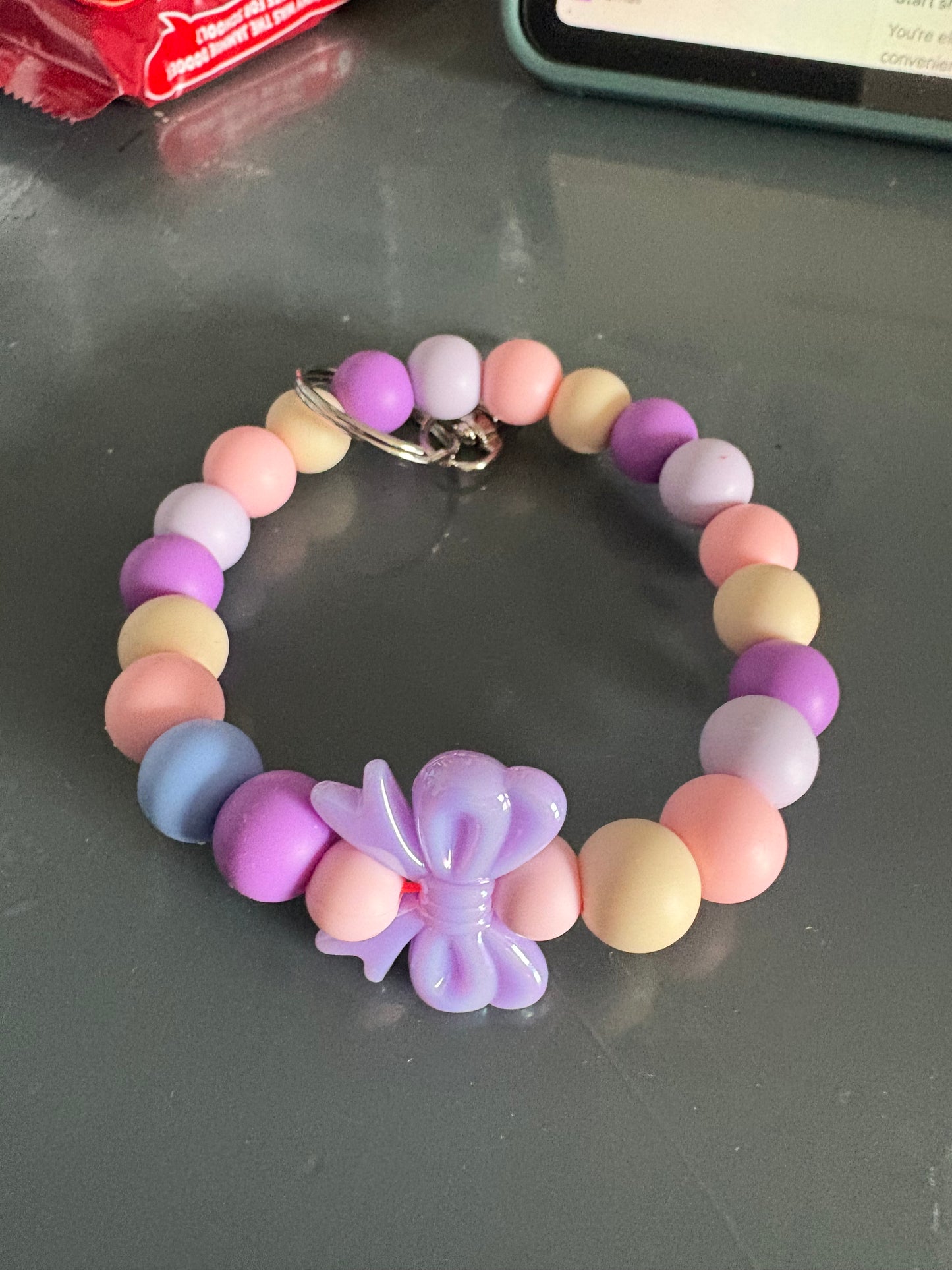 Handmade silicone bead wristlet