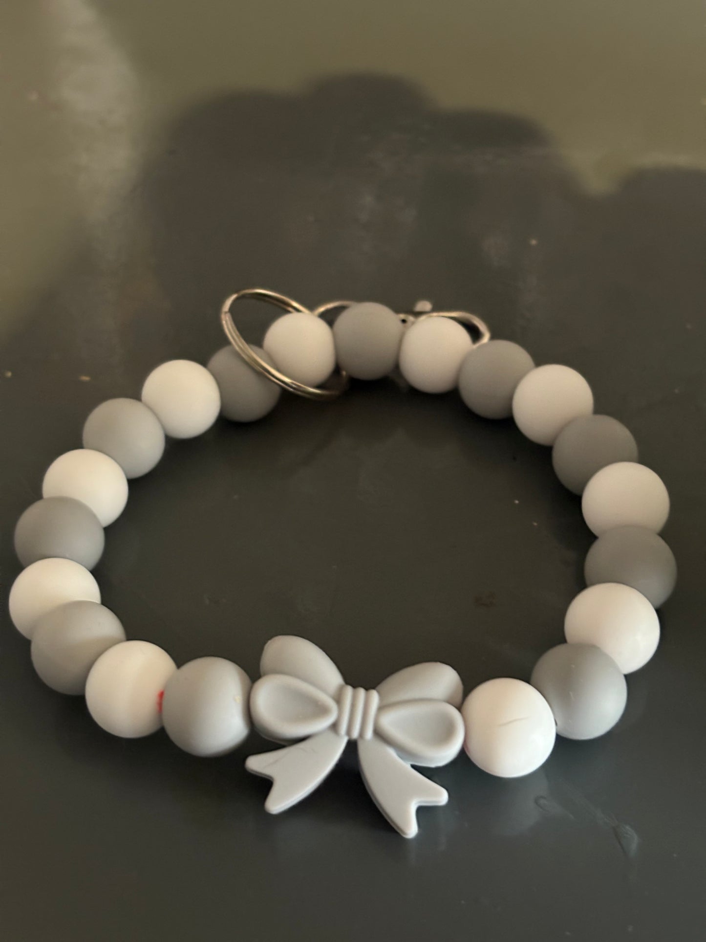 Handmade silicone bead wristlet