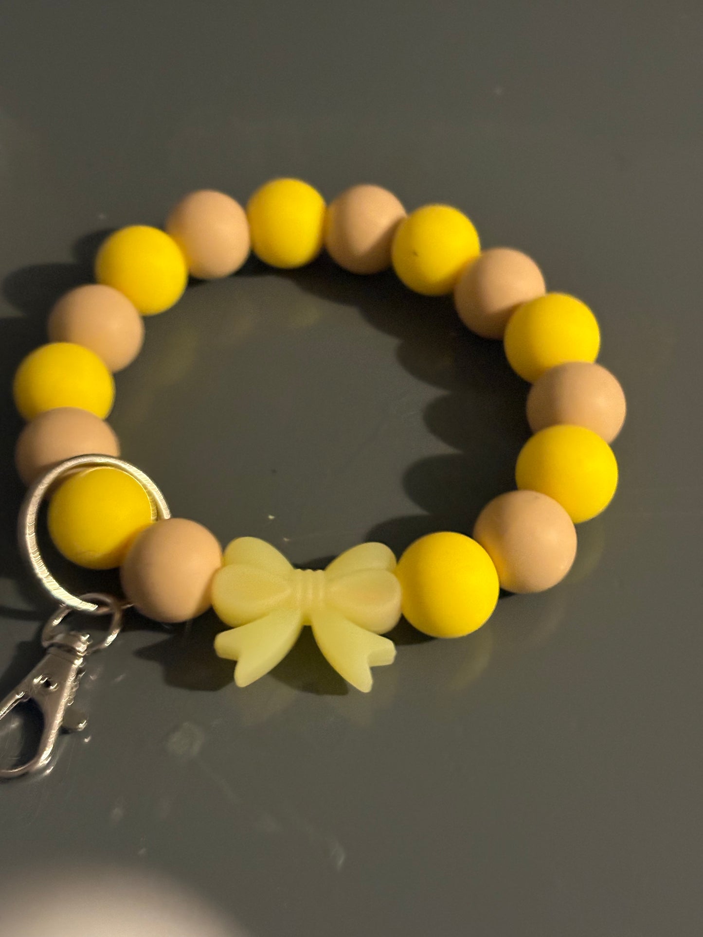 Handmade silicone bead wristlets