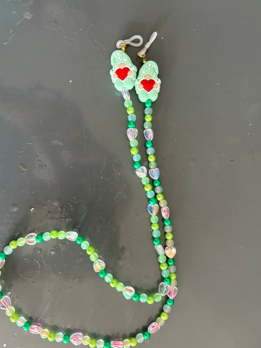 Handmade gnome glasses strap