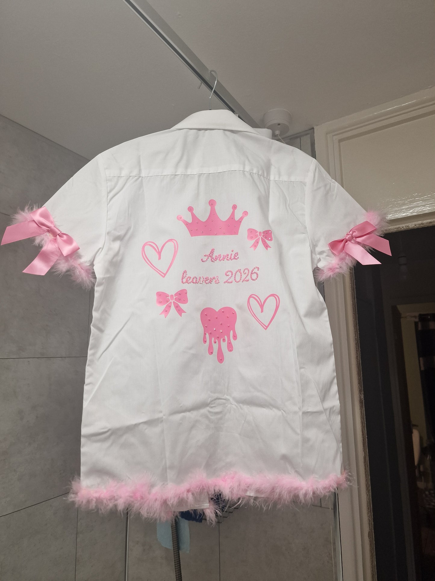 Handmade personalised leavers T-shirts