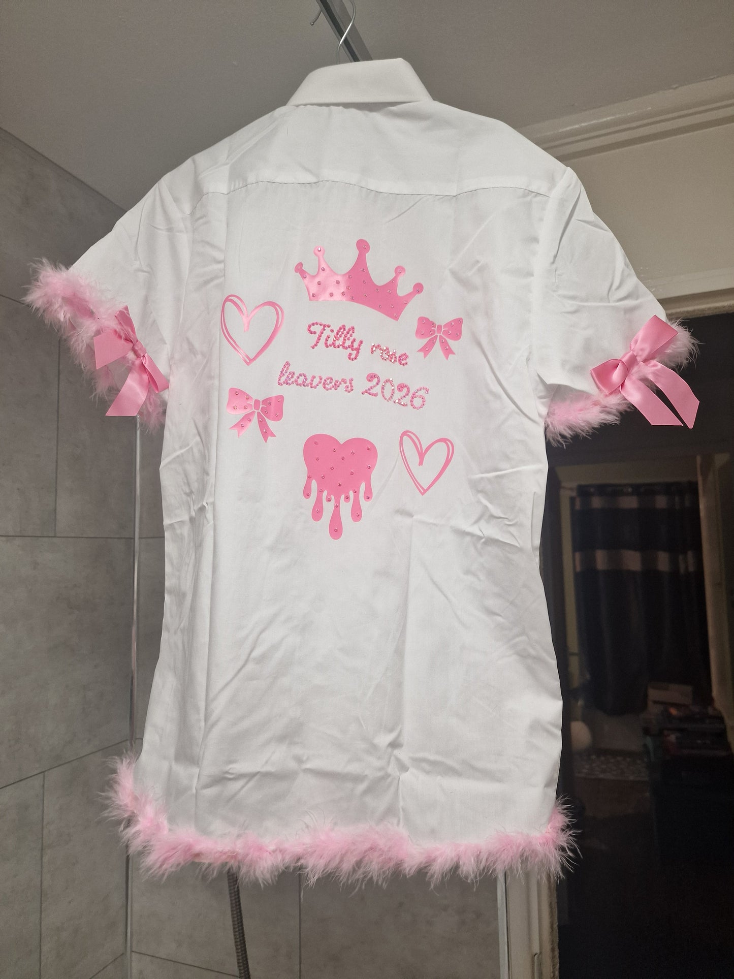 Handmade personalised leavers T-shirts