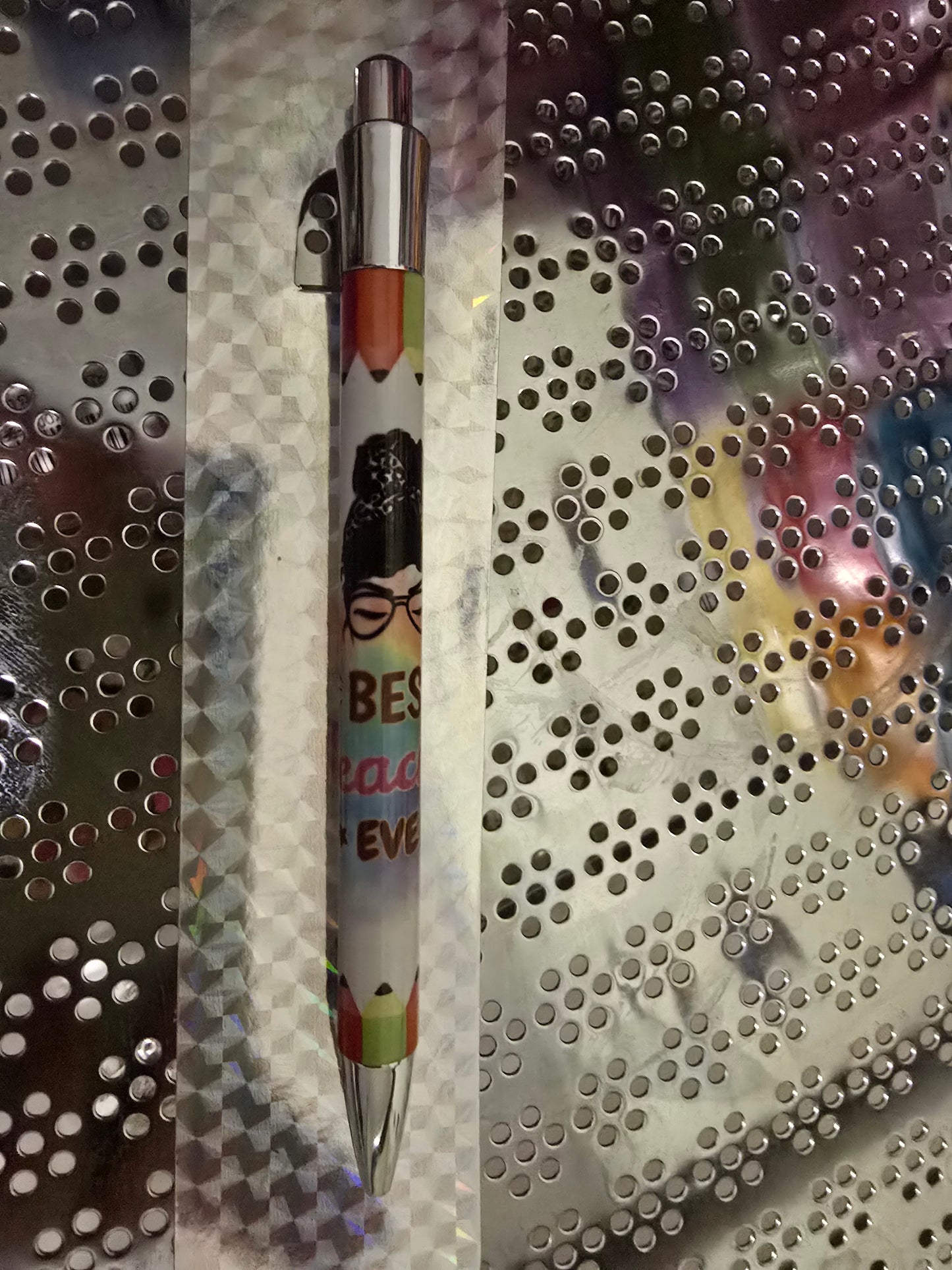 Handmade best teacher ever pen