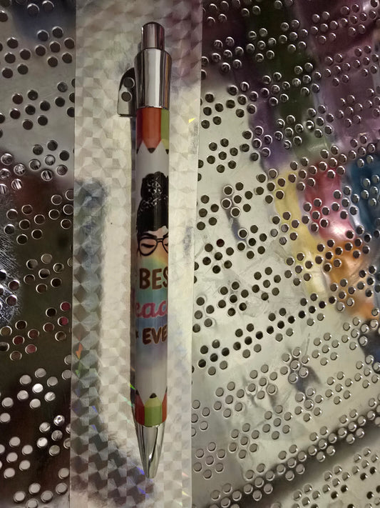 Handmade best teacher ever pen